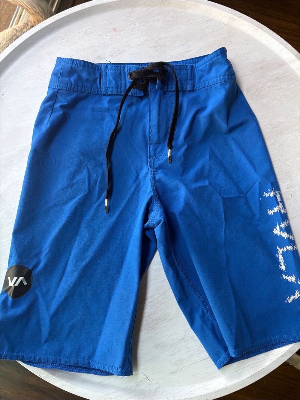 RVCA Boys/Teen Bright Blue Swim Boardshort